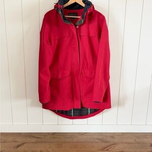 Pendleton Red RainJacket with Plaid Lining